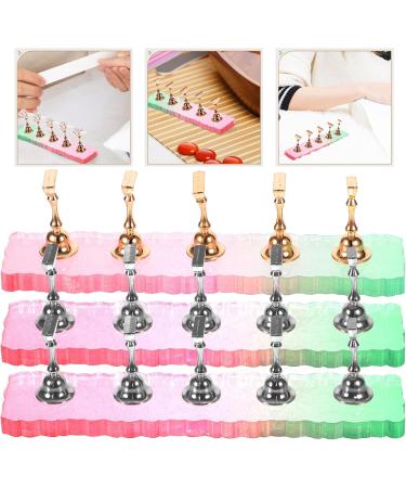 FOMIYES 3 Sets Fake Nails Nail Display Holder Nail Painting Stand Artificial Nails Display Holder Press on Artificial Nails Holder Display Stand Piece False Nails Manicure Easel Acrylic - Buy Online on GoSupps.com