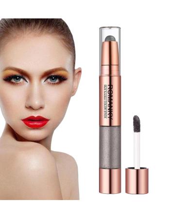 Liquid Eye Shadow - 2 in 1 Multipurpose Liquid Eyeshadow Stick and Highlighter Set Long Lasting Waterproof Eyeliner Face for Women Girls Jimii 05#
