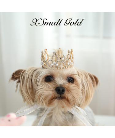 Buy Gilded Royal Saury Pearls Hair Accessories | Lovelyyshop Pallet Collection for Dogs & Cats - Small Size Gold - Buy Online on GoSupps.com