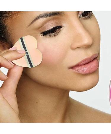 Makeup Puff Make up Sponges in Heart Shape - Velour Powder Puff Reusable Setting Powder Puff Soft Face Makeup Tools for Loose Powder Makeup Setting - Buy Online on GoSupps.com