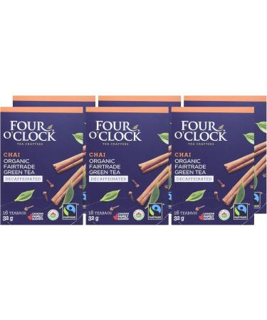 FourOClockTea Green Chai Decaffeinated 6 Count - Buy Online on GoSupps.com