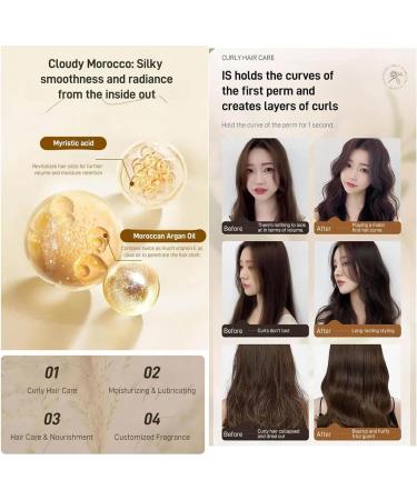 Moroccan Volume Moisturizing Elasticity Long-Lastin Styling Cream Long-lasting Styling Moroccan Hydrating Plumping Supple Hydrating Essential Oil Essence for Dry Damaged Curly Hair Care (1PCS) - Buy Online on GoSupps.com