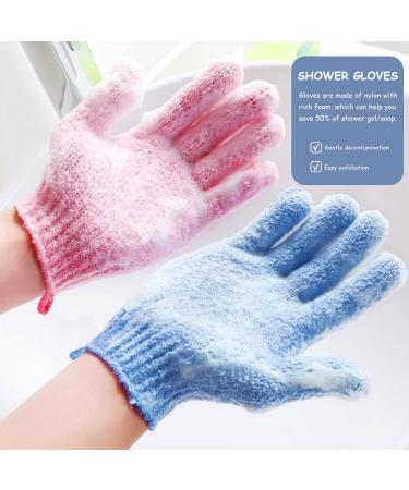 Pairs Exfoliating Shower Gloves | Body Scrub for Adults & Kids | 4 Colors - International Shipping Available - Buy Online on GoSupps.com