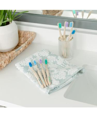 Grow Forward Premium Bamboo Toothbrushes - Pack of 8 - Medium Bristles - Eco-Friendly & Biodegradable - Buy Online on GoSupps.com