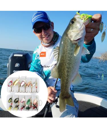 Angelkader 10-Piece Trout Spoon Spinner Blinker Wobbler Fishing Bait Set - Ideal for Trout Perch Salmon Pike & Pikeperch - Buy Online on GoSupps.com