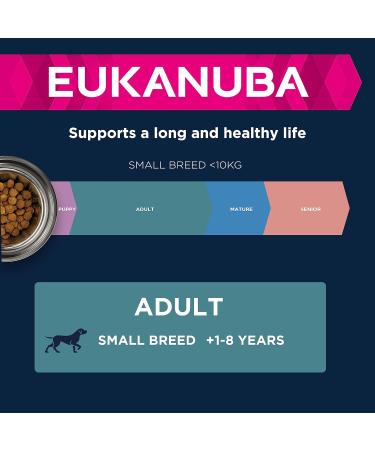 Eukanuba Complete Dry Dog Food for Adult Small Breeds with Fresh Chicken 3 kg S Breed Chicken 3 kg (Pack of 1) - Buy Online on GoSupps.com