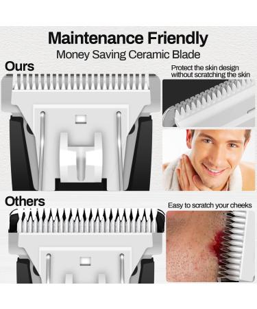 Electric Groin Hair Trimmer for Men - Waterproof Ball Trimmer with Replaceable Ceramic Blades USB Rechargeable Travel Razor - Buy Online on GoSupps.com