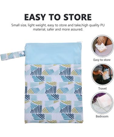 Menstruation Pads Storage Bag with Zipper - Sky Blue/Blue Sanitary Napkin Organizer for Women & Girls - International Shipping Available - Buy Online on GoSupps.com