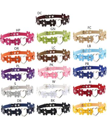 South Bieling Leather Flower Half Call Choker - Punk Heart Statement Jewelry for Women & Girls - Adjustable White Collar Gift - Buy Online on GoSupps.com