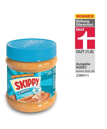 Skippy Creamy Peanut Butter (3x340g) | No Palm Oil | Extra Smooth & 91% Peanuts | Deliciously Creamy Taste - Buy Online on GoSupps.com