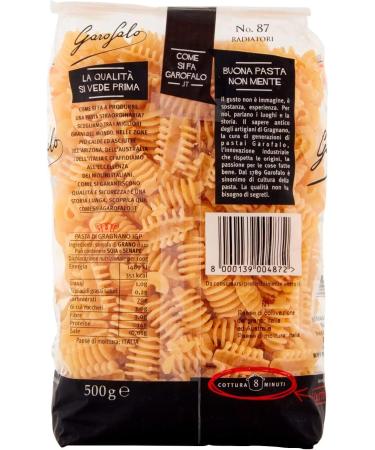  Italian Gourmet E.R. Garofalo Radiatori No. 87 Pack of 10 Neapolitan durum wheat semolina with 500g of IGP pasta + 400g Italian Gourmet Polpa - Buy Online on GoSupps.com