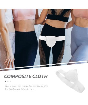 Inguinal Hernia Belt for Men | Adjustable Hernia Support | Abdominal Truss - White 40X14X10CM - Buy Online on GoSupps.com