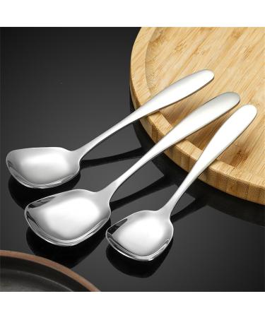 Arithmetic Square Head Stainless Steel Spoons Square Spoons Stainless Steel Square Spoon Square Head Spoons Arithmetic Square Head Spoon Square Head Serving Spoons 6pcs L - Buy Online on GoSupps.com