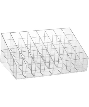 40 Grids Lipsticks Holder - Clear Acrylic Lipgloss Lipstick Organizer and Storage Display Case for Lip Gloss Lipstick Tubes Lipstick Organizer - 40 slots