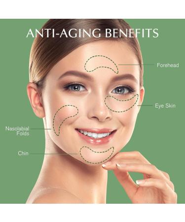 Enaskin Naturals Under Eye Patches - Dark Circle & Puffiness Masks with Green Tea Collagen Niacinamide & Caffeine - Reduces Wrinkles & Fine Lines - 4oz - Buy Online on GoSupps.com