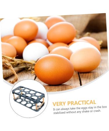 COLLBATH Box Egg Carton Eggs Plastic Stand Plastic Pallet Egg Storage Case Refrigerator Crisper re-usable Blue 22.3X10.1X8.9CM - Buy Online on GoSupps.com