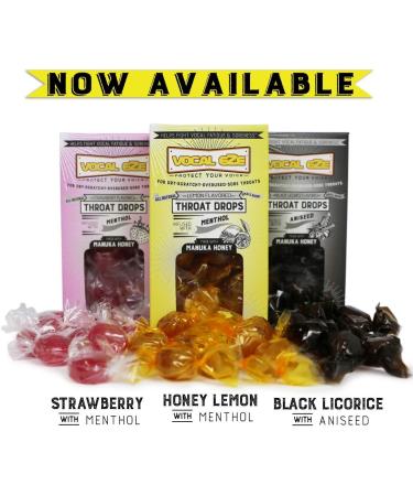 Vocal Eze Voice Saver Kit - Herbal Throat Spray & Manuka Honey Drops for Sore Throat Relief | Immune Support - Lemon Flavor - Buy Online on GoSupps.com