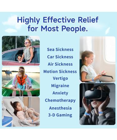 LYJEE Sea Sickness Wristbands for Kids | Motion Sickness Relief Bands | Non-Drowsy Acupressure Treatment for Cruise Ship Travel | Small Size - Love Ocean Design - Buy Online on GoSupps.com