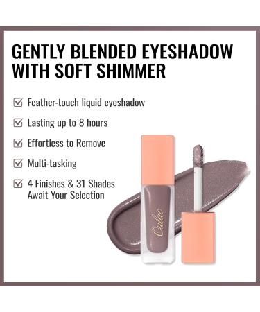 Oulac Liquid Eyeshadow Satin Finish - Multi-Use Grey Eyeshadow & Eye Primer | Blendable Smooth Eye Make-up Crease-Resistant Non-Greasy Vegan Cruelty-Free Dawn (SA07) - Buy Online on GoSupps.com