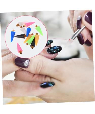 FOMIYES 24pcs Nail Picker Wax Replacement Multi Dotting Pen Tips for Nail Art Easy Installation and Safe for Professionals and Enthusiasts - Buy Online on GoSupps.com