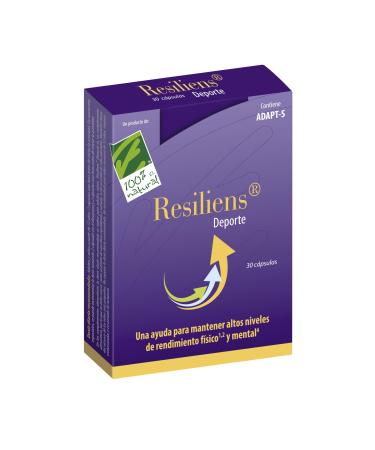 CIENPORCIENNATU RESILIENS DEPORTE 30cap is a dietary supplement in easytoswallow capsules When used consistently it supports normal body functions The package contains 30 capsules This is how it works