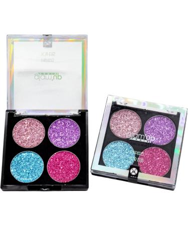 Glam Up Paris - Glitter Eyeshadow - Glitter Eyeshadow Palette - 4 Glitter Colors - Ultra Pigmented - Metallic Effect - Long Lasting - Gel Texture - No. 9 - Buy Online on GoSupps.com