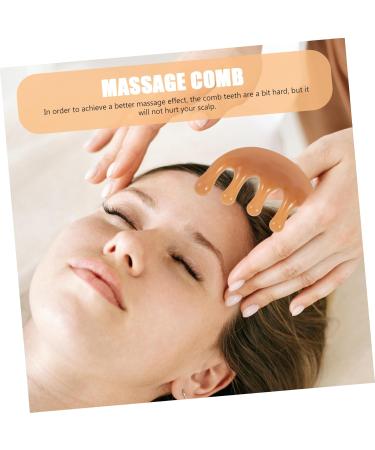 Coolhiya Broad Tooth Massage Comb - Scalp & Head Relaxation | Acupuncture & Scratching | 10x6.3cm - Buy Online on GoSupps.com