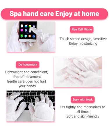 Moisturising Hand Mask for Dry Hands Hand Nourishing Gloves - Whitening Hand Masks Hand Care Spa Treatment Intensive Repair for Extremely Dry Cracked Hands - 5 Packs Rose - Buy Online on GoSupps.com