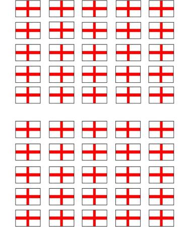 50 England Flag Cupcake Toppers English Flags Edible England Flags Flags Of The World Cake Decorations Eurovision Party Decorations Rugby Cake Decorations British Flag Football Decorations - Buy Online on GoSupps.com