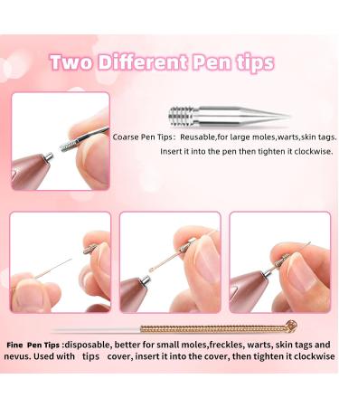 Plasma Pen Device for Removal of Birthmarks Warts & Pigment Spots - 9 Strength LCD Screen Portable Pink - Buy Online on GoSupps.com