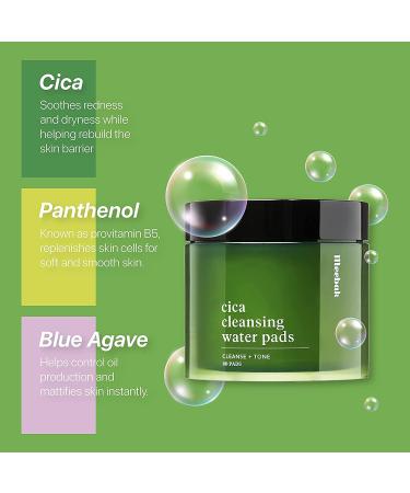 Meebak Sensitive Skin Cica Makeup Remover Pads - Korean Facial Wipes for Eye, Face, Pores, Exfoliating - Buy Online on GoSupps.com