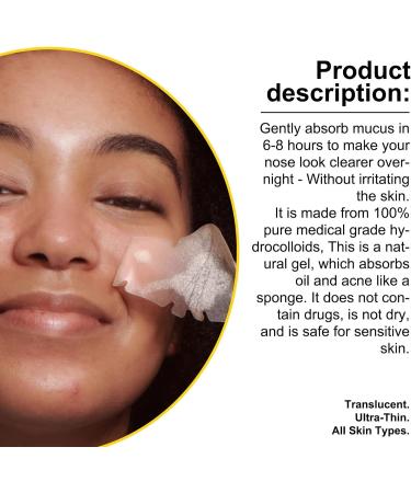 12PCS Hydrocolloid Nose Patch for Pore Cleansing and Blackhead Removal | Pimple Zit Oil Control Strips - Buy Online on GoSupps.com