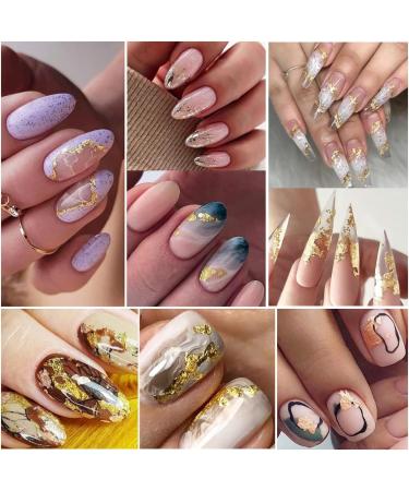 Holographic Nail Glitter Foils - 12 Colors Crafts Stickers Sequins for Women & Girls Manicure | Sparkly Aluminum Foil Art Flakes - Buy Online on GoSupps.com