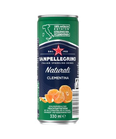 San Pellegrino Clementina 24 Pack - 14% Mandarin & Clementine Juice 0.33L Cans - Refreshing Italian Lemonade for International Shipping - Buy Online on GoSupps.com