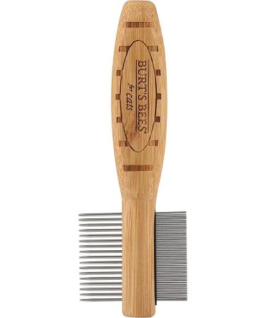 Burt's Bees for Pets Double Sided Cat Grooming Brush | Shedding & Detangling Comb for Cats - Buy Online on GoSupps.com