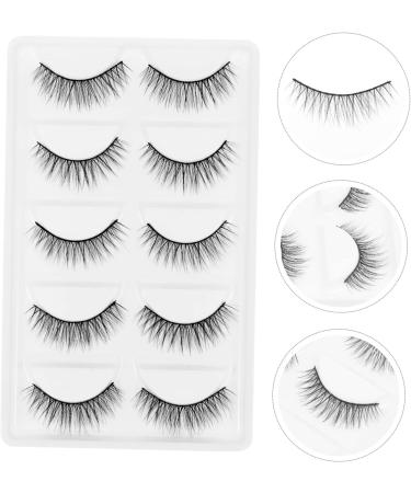minkissy 5 Pairs False Eyelashes Eyelash Cosmetic Banana Hair Claw Clips Pink False Lashes Wispy Eyelashes Cross Eye Lashes Wheelchair Footrests Fake Lashes Tool Artificial Fiber Manual 3d - Buy Online on GoSupps.com