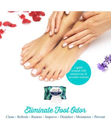 pHeet Foot Wipes | All-Natural Antifungal & Antibacterial Formula for Athletes Foot & Toenail Fungus | 72ct - Cleans Moisturizes & Improves Dry Skin - Buy Online on GoSupps.com