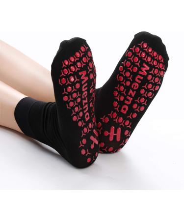 Warm Tourmaline Heating Socks for Pain Relief | Unisex Compression Foot Socks - One Size Black - Buy Online on GoSupps.com