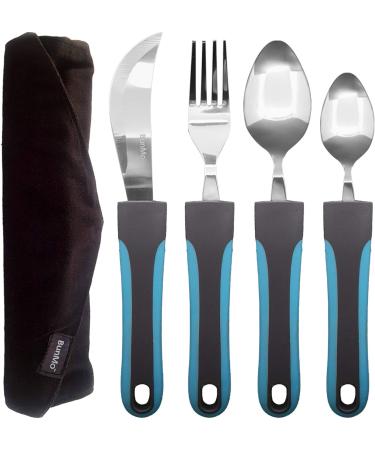 Adaptive Weighted Silverware Set for Elderly & Disabled - Easy Grip Utensils for Parkinson's, Arthritis & Weak Hands - Buy Online on GoSupps.com
