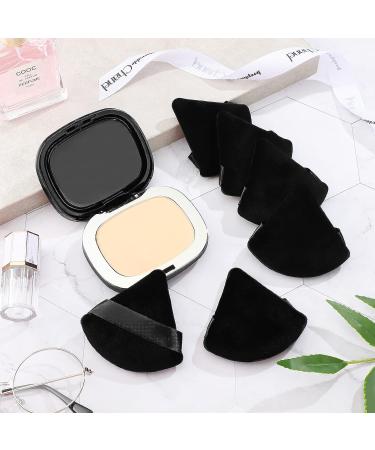 Suclain 48 Pcs Velour Triangle Powder Puff Set - Soft Makeup Puffs for Wet and Dry Application - Black - Buy Online on GoSupps.com
