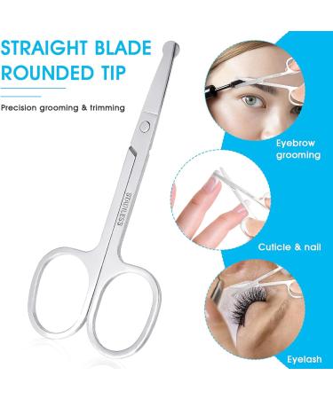 Hair Scissors 1 PC Nose Trimmer Eyebrow Grooming Mustache Beard Cut Brow Clippers Trimming Mini Tiny Tweezer Eye Curved Manicure Cutting Facial Lash Eyelash Women Men Beauty - Buy Online on GoSupps.com