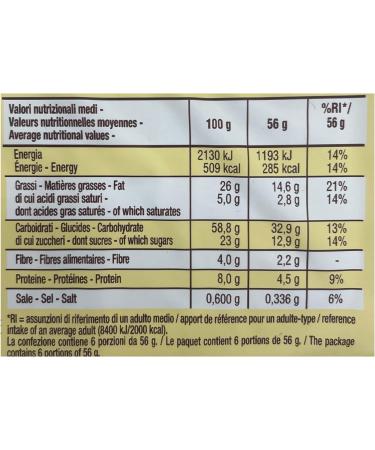Mulino Bianco Baiocchi Biscuits (6x56g) - PACK OF 2 - Buy Online on GoSupps.com