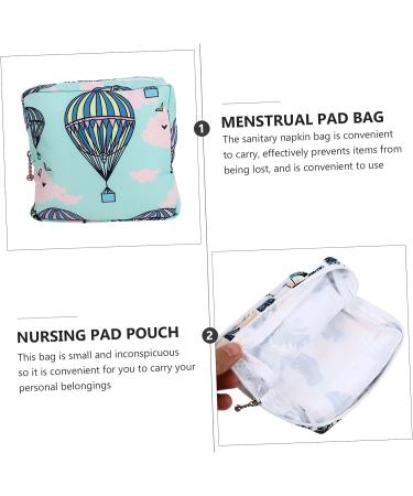HAPINARY 4pcs Sanitary Napkin Storage Bags - Travel Makeup Organizer, Coin Purse, Cotton Nursing Pad Pouch | Women's Care Kit - Buy Online on GoSupps.com