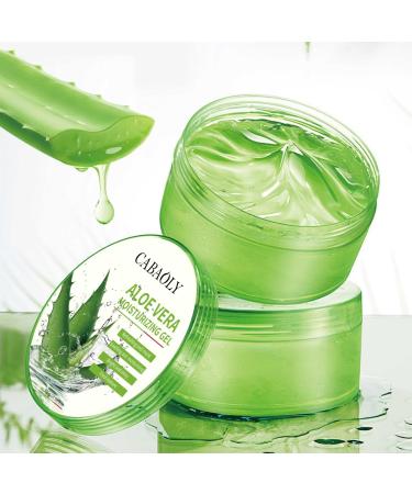 CABAOLY-Organic Natural Pure Aloe Vera Gel Face Non-Sticky Aloe Vera Gel That Naturally Moisturizes and Relieves Sunburn and Deeply Moisturizes