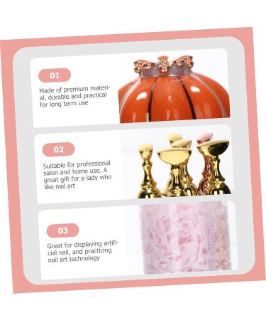 FRCOLOR 1 Set Nail Holder Practice Hand for Acrylic Nails Nail Display Stand Nail Rest Stand Nail Art Training Stand Metal Stand Tool Stand Manicure Ceramics Tool Holder - Buy Online on GoSupps.com