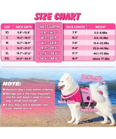 Adjustable Dog Swimming Vest for Small Dogs - Emust Reflective Vests with Quick Locking Buckles & Hooks - Perfect for Bulldogs - Size S Pink - Buy Online on GoSupps.com