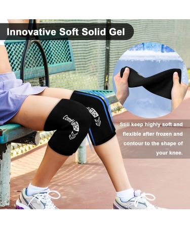 ComfiTECH Elbow & Knee Ice Sleeve - Flexible Gel Cold Pack for Injuries - Small Size for Meniscus Surgery Recovery & Sprains - Buy Online on GoSupps.com