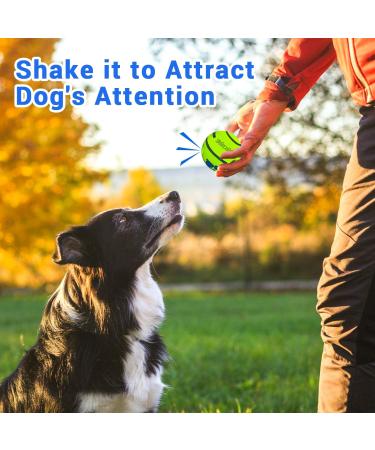 Yiateoit 2.75 Inch Green Toy Ball for Dogs - Interactive & Indestructible Dog Toy for Anxiety Relief and Boredom - Buy Online on GoSupps.com