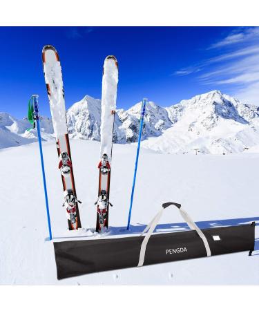 PENGDA Eco Alpine Ski Bag 185CM | Water-Resistant Polyester Ski Bag for Travel | Adjustable Length & Durable - Buy Online on GoSupps.com