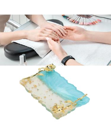 DAUZ Nail Art Palette Display Board Translucent Irregular Pattern Photography Props for Nail Art Schools (Blue) | Nonslip Nail Art Paint Palette - Buy Online on GoSupps.com